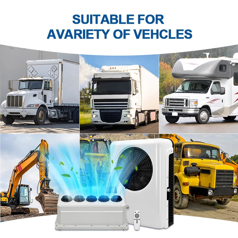 Air Conditioning 4-holes heating Universal Electric Car Compressor with 12V/24V A/C System – Perfect Climate Control for Trucks