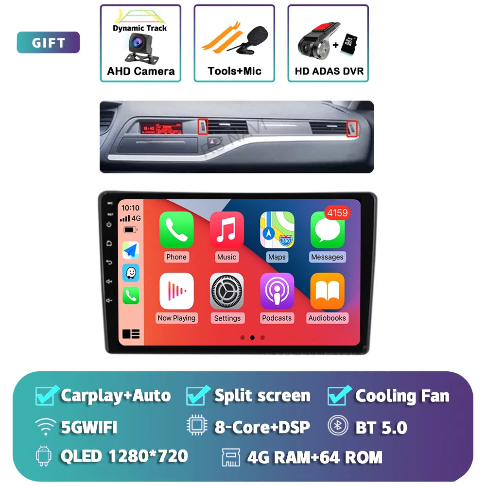 Android 14 Carplay Car Radio Multimedia For Citroen C5 2008 2009 2010 -2017 navigation video DVD Autoradio Stereo 2din Head Unit