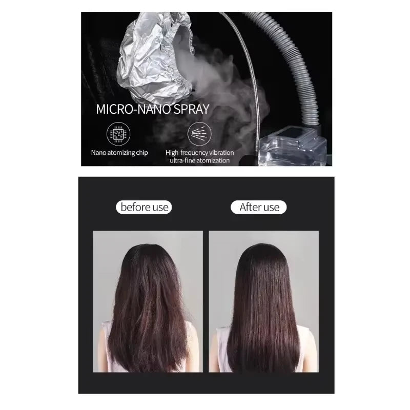 Nano Ultrasonic Hair Spa Machine Scalp Care Deep Conditioning Hair Steamer Head-Mounted Smoothing