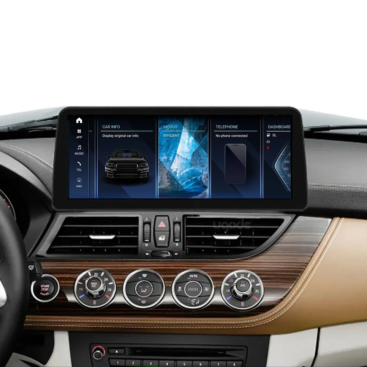 Ugode 12.3'' Android 13 Screen Display Wireless CarPlay Head Unit AUTO For BMW Z4 E89 Car Multimedia Video Players GPS Bluetooth