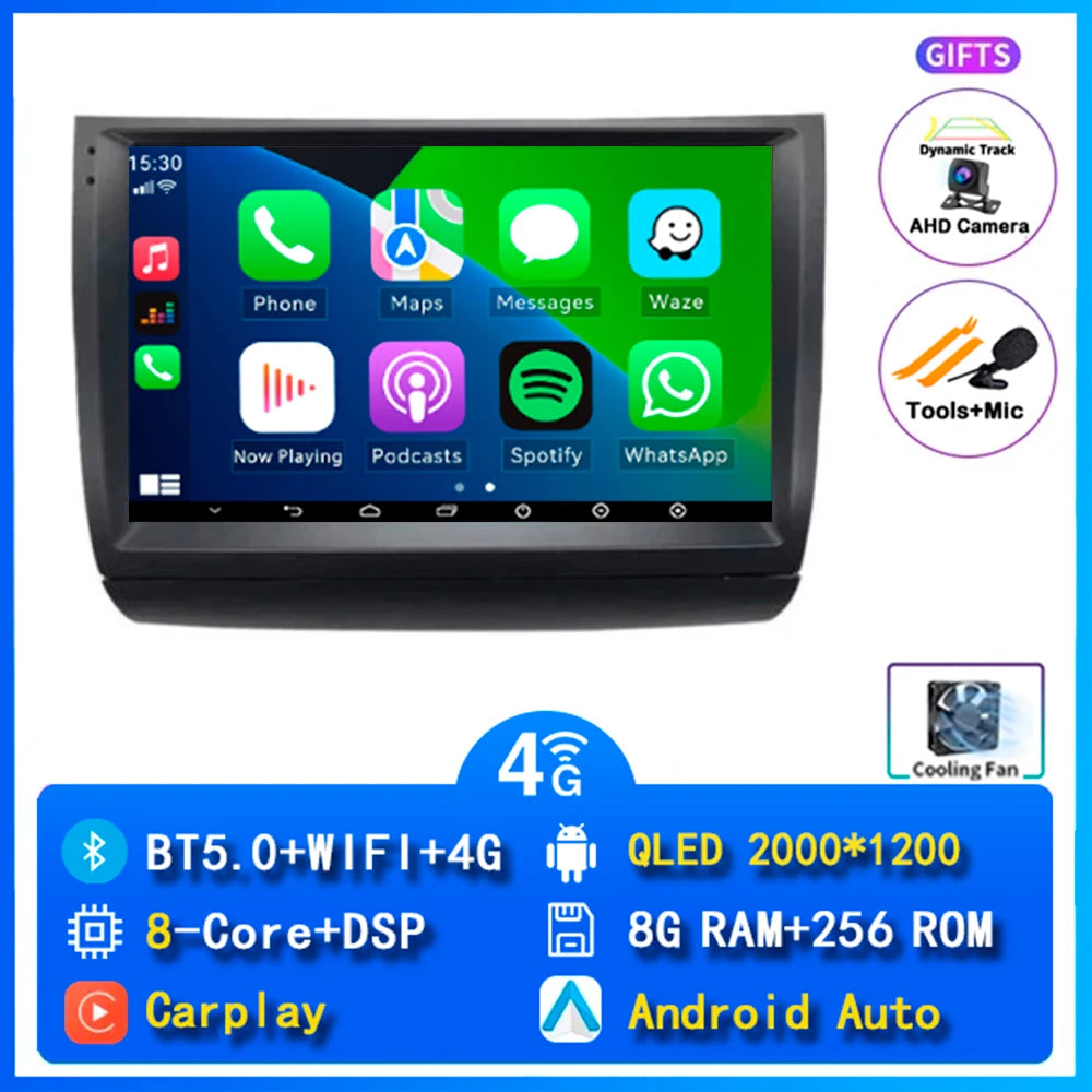 Android 14 wifi+4G Carplay Car Radio For Toyota Prius 20 2002 - 2009 Navigation GPS Video Player Stereo Multimedia DVD DSP 8core
