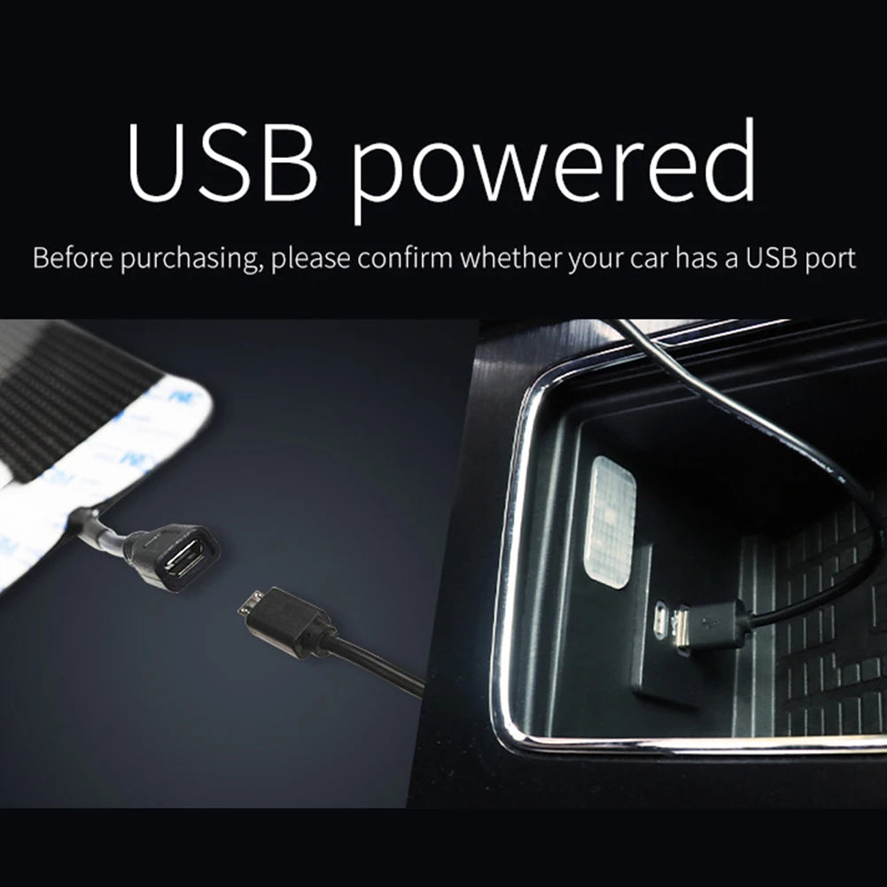 LED Car Front Rear Windshield Glass Light USB Car Demon Eyes Flexible Display Screen Light DIY Programmable for Store/Bar/Trucks