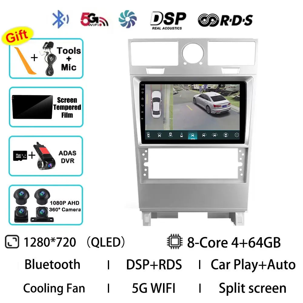 Android 15 Car Radio For Lincoln Navigator 2002 - 2006 GPS Wireless Carplay Auto Multimedia Player Navi Head Unit Stereo QLED BT