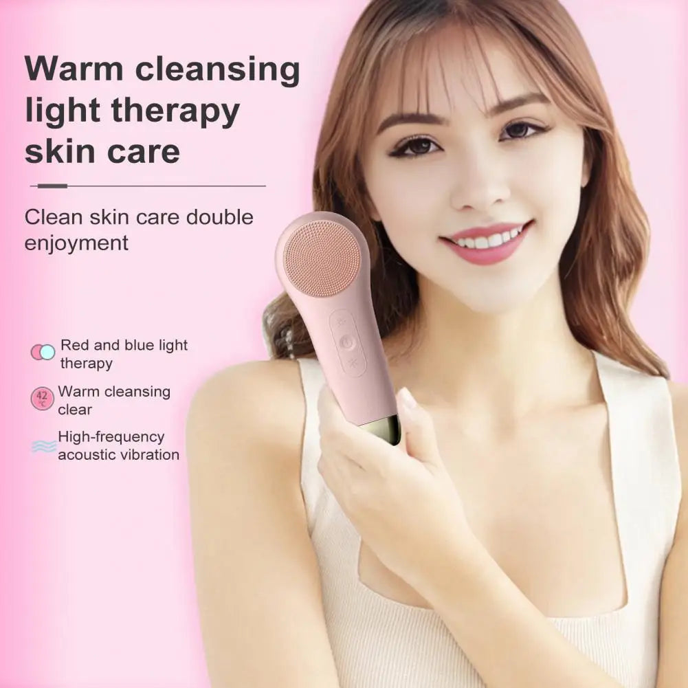 Waterproof Facial Cleansing Brush Gentle Vibration & Exfoliation, Rechargeable for Sensitive Skin Care, Deep Pore Cleaning Tool