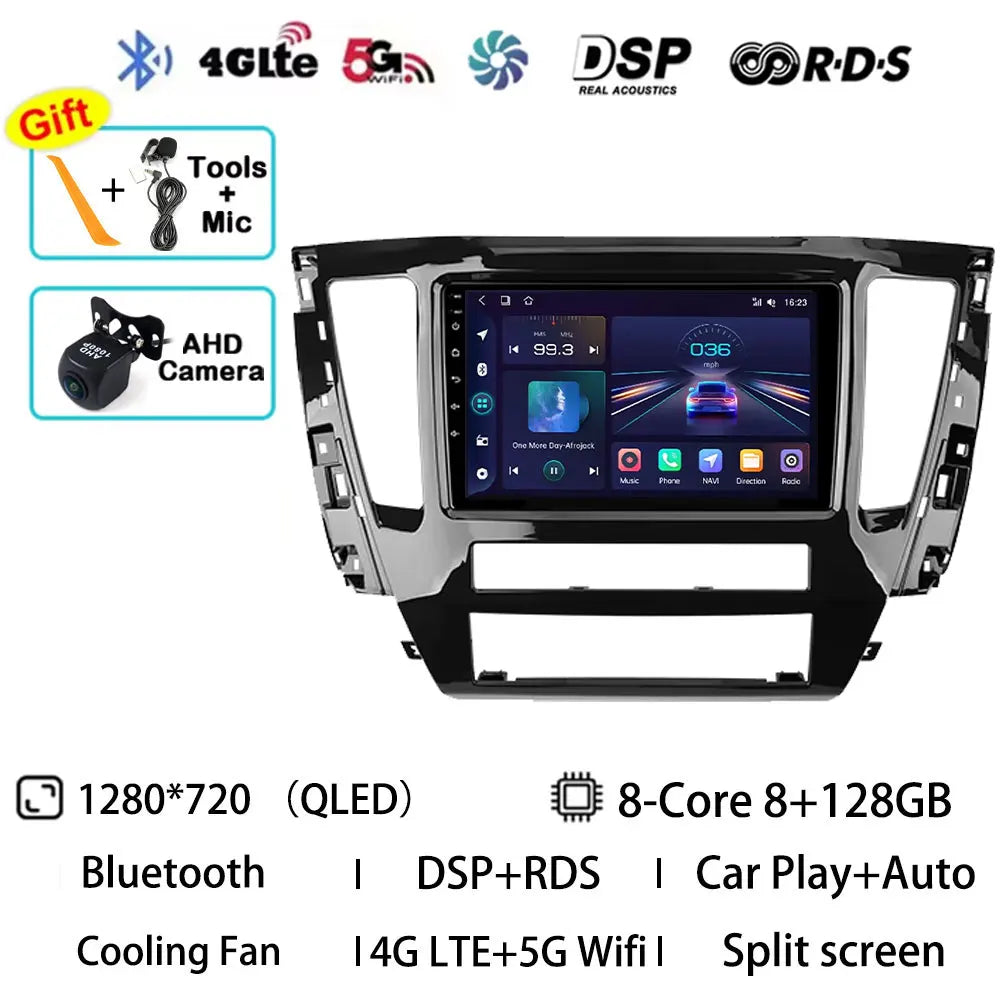 Android 15 Car Radio For Mitsubishi Pajero Sport 3 2020 - 2021 GPS Multimedia Player Navi Head Unit Stereo 360 Camera QLED Video