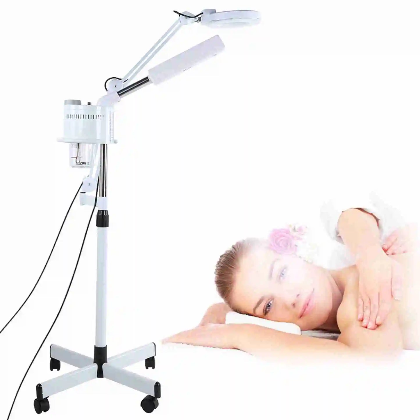 3in1 UV Facial Cold Light LED 5X Magnifier Floor Lamp Professional UV Facial Facial Magnifier Cold Light