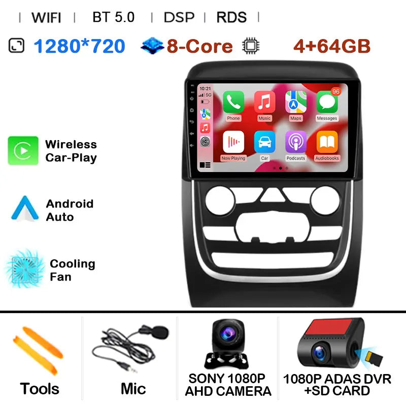 Car Radio Multimedia Video Player For Dodge Durango 3 WD 2013 - 2020 Navigation GPS Android 14 No 2din 2 din dvd 4G Carplay