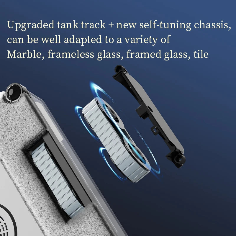 2025 Robotic Window Cleaner Wet Cleaning 5600Pa Strong Suction App Electric Glass Vacuum Wiper Cle