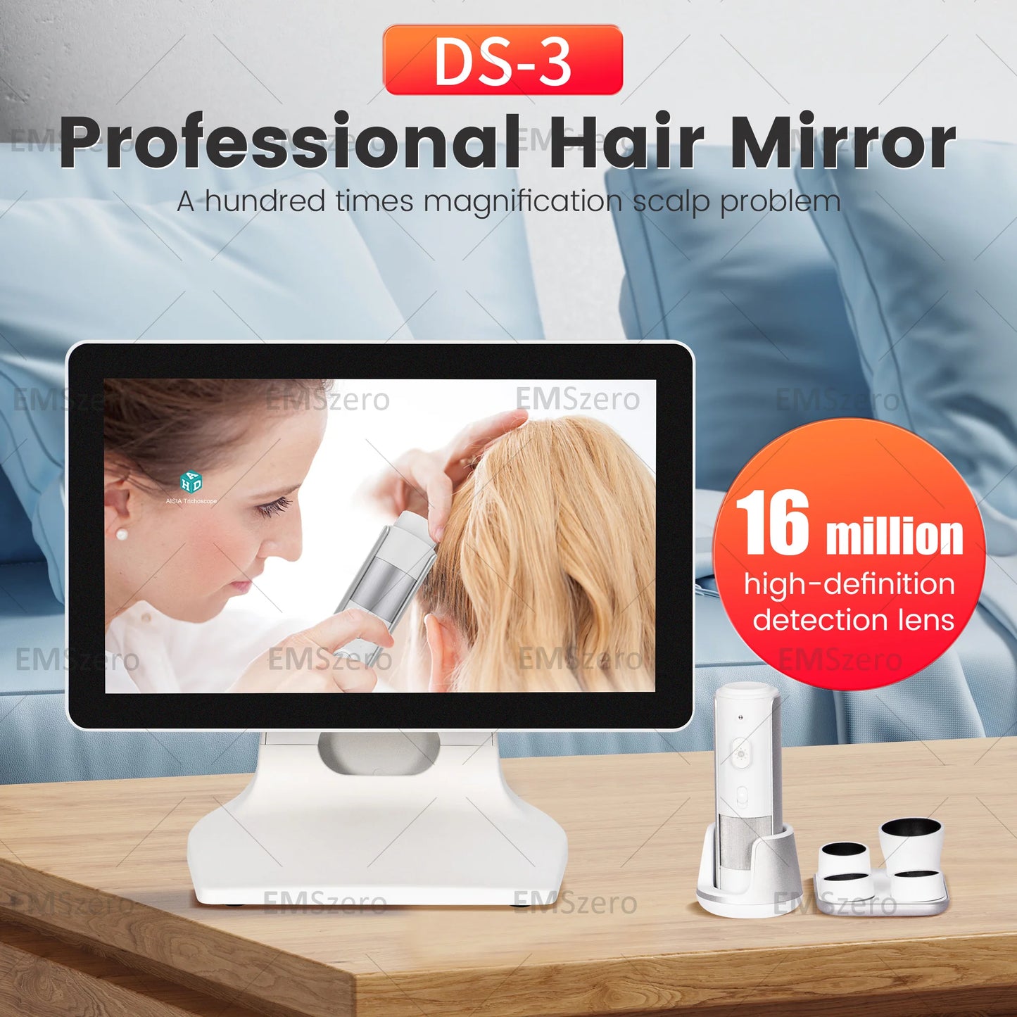 Brand New Multispectral DS-3 Professional Hair Mirror 16 Million High-definition Detection lens