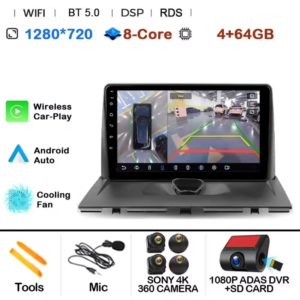 Android 14 CAR Radio For Peugeot Expert 2 G9 2007 - 2017 GPS Navigation Screen Touch Stereo Head Unit Cam Multimedia Player
