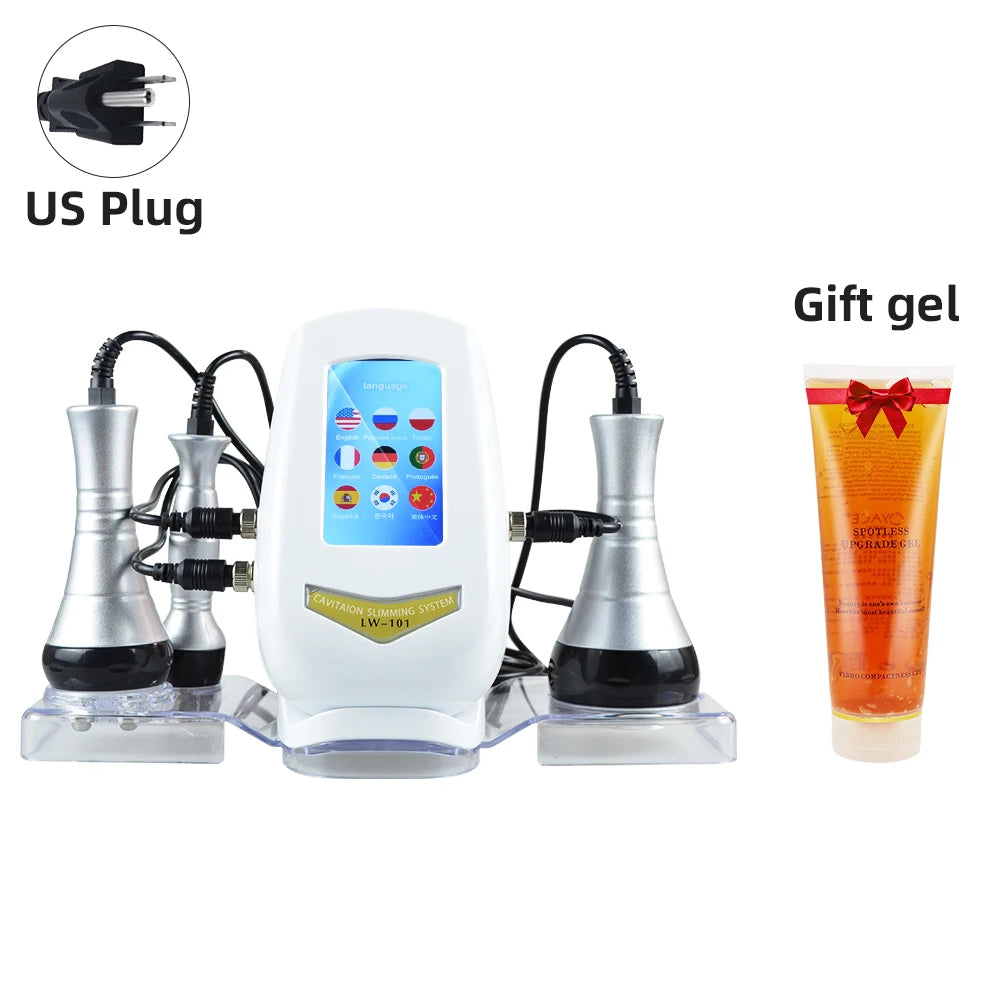 Miss Queeny 3-in-1 Vacuum 40K Slimming Cavitation Machine Skin Tightening And Anti Wrinkle Beauty Equipment(Fast Shipping)