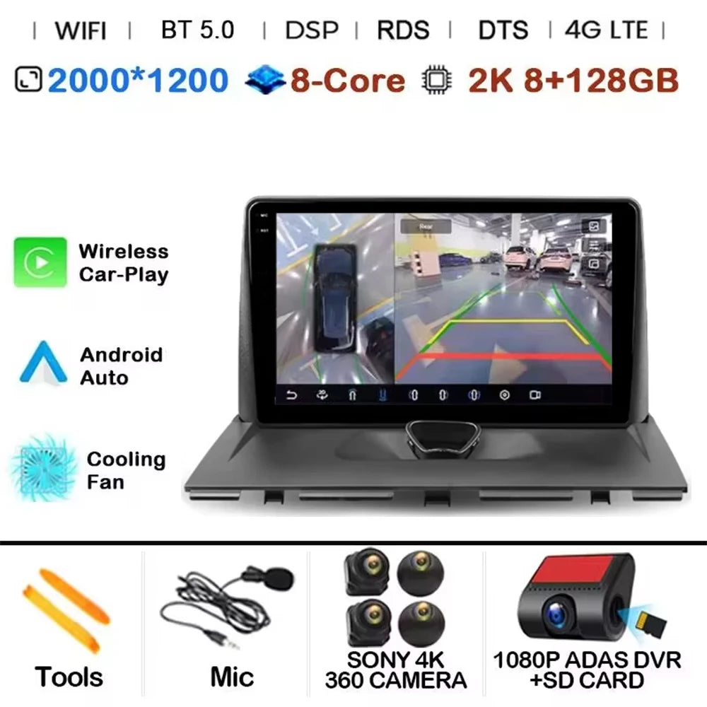 Android 14 CAR Radio For Peugeot Expert 2 G9 2007 - 2017 GPS Navigation Screen Touch Stereo Head Unit Cam Multimedia Player