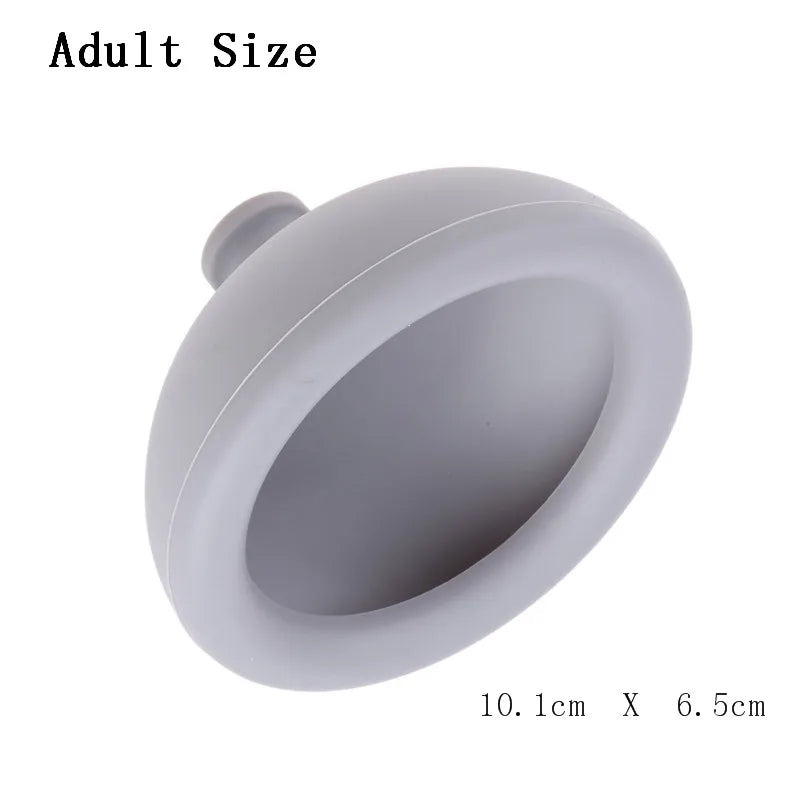 Silicone Pressure Drum Massage,Sputum Remover Cup Pressure Drum Massage Cup Chest Percussion Cup for burping Adults