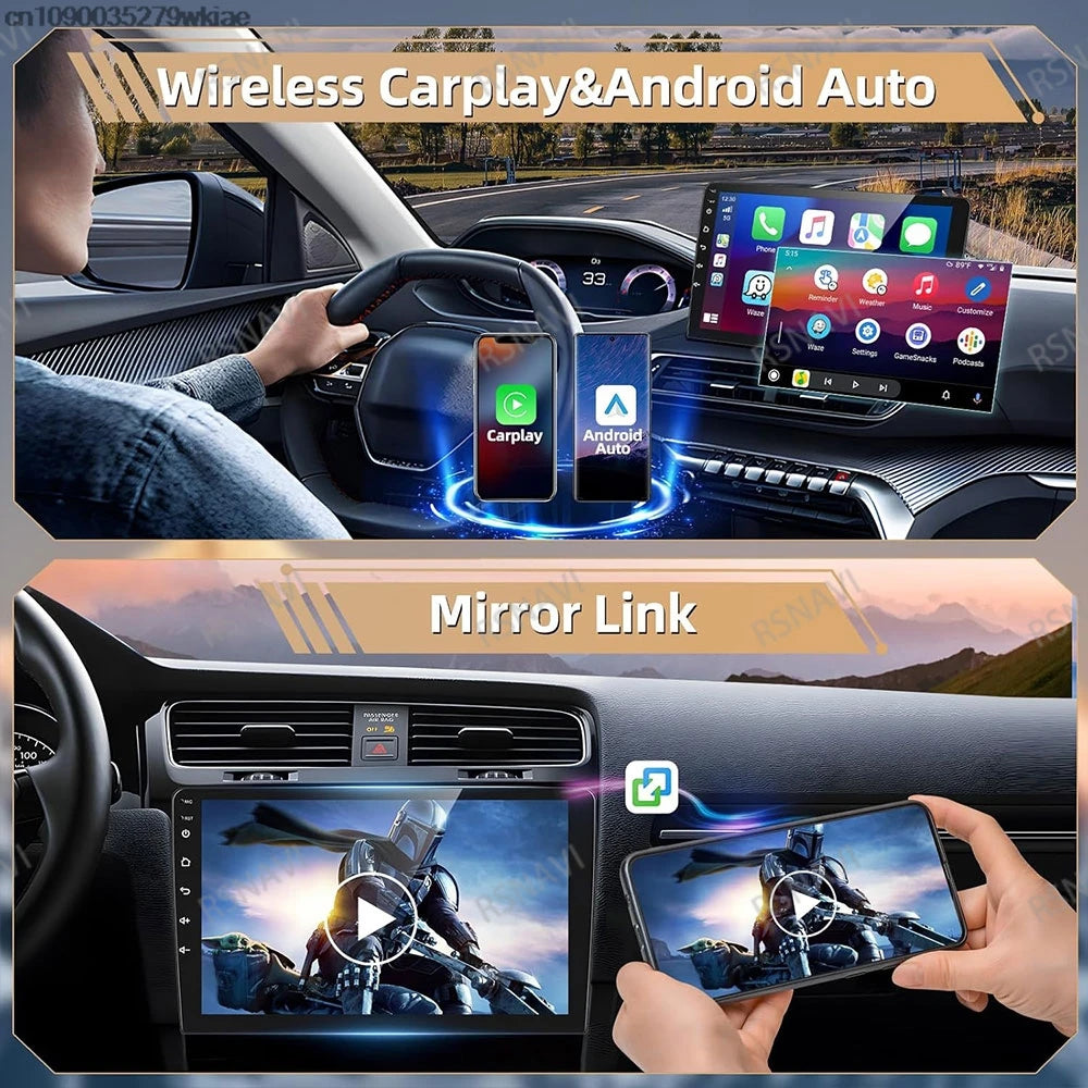 Android 14 For Chrysler 300/300C 2004-2011 Car Radio Stereo Wifi Navi Multimedia Video Player Autoradio 2Din 9in GPS Navi Maps