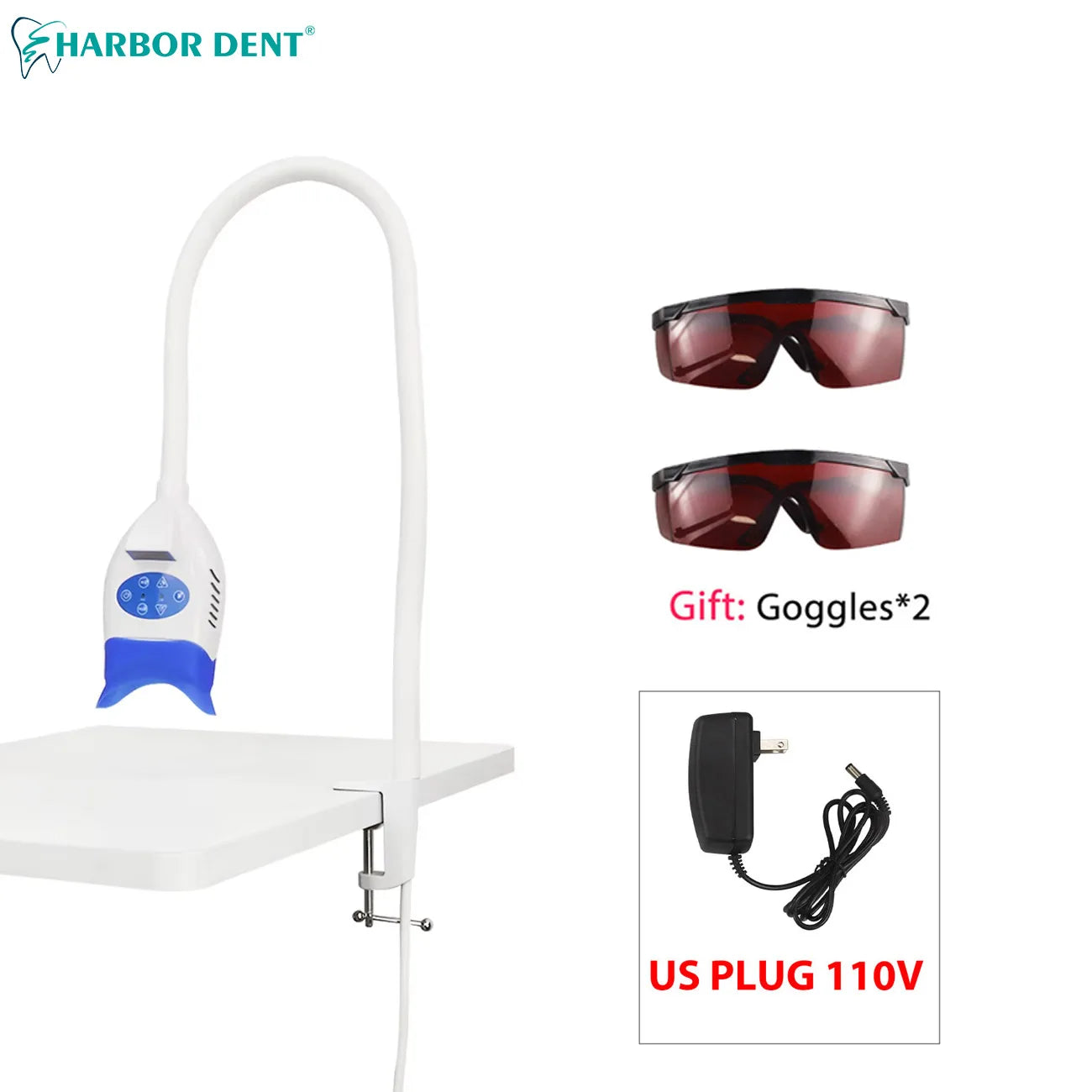 Dental Teeth Whitening Lamp Accelerator Portable LED Cold Light Teeth Bleaching Machine Desk Teeth Whitening Light Lamp