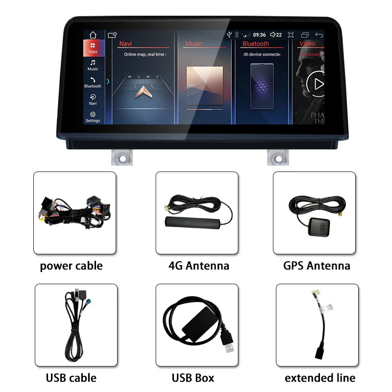 2024 New ID8 Wireless CarPlay AUTO Car Multimedia Video Players For BMW 1/2 Series M2 F20 F87 ID6 EVO Gps Navigation Carplay