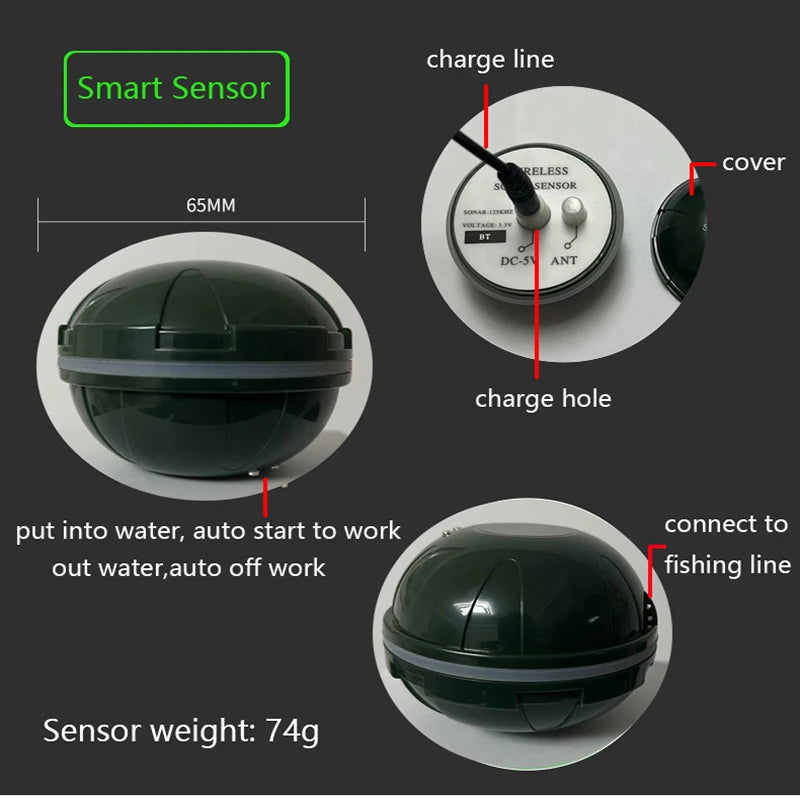 2025 New Design Brand New Smart Phone Fish Finder Sonar Android & IosFish Finder Bluetooth Intelligent Fish Visual Fishing