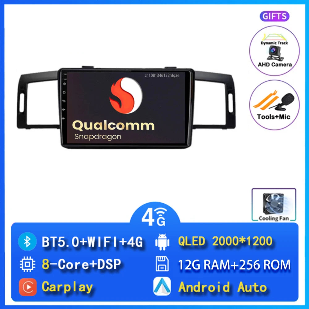 Android 14 Carplay Car Radio For Infiniti M35 2003 - 2010 NISSAN FUGA 2005 - 2010 Navigation Multimedia Player Stereo WiFi+4G BT