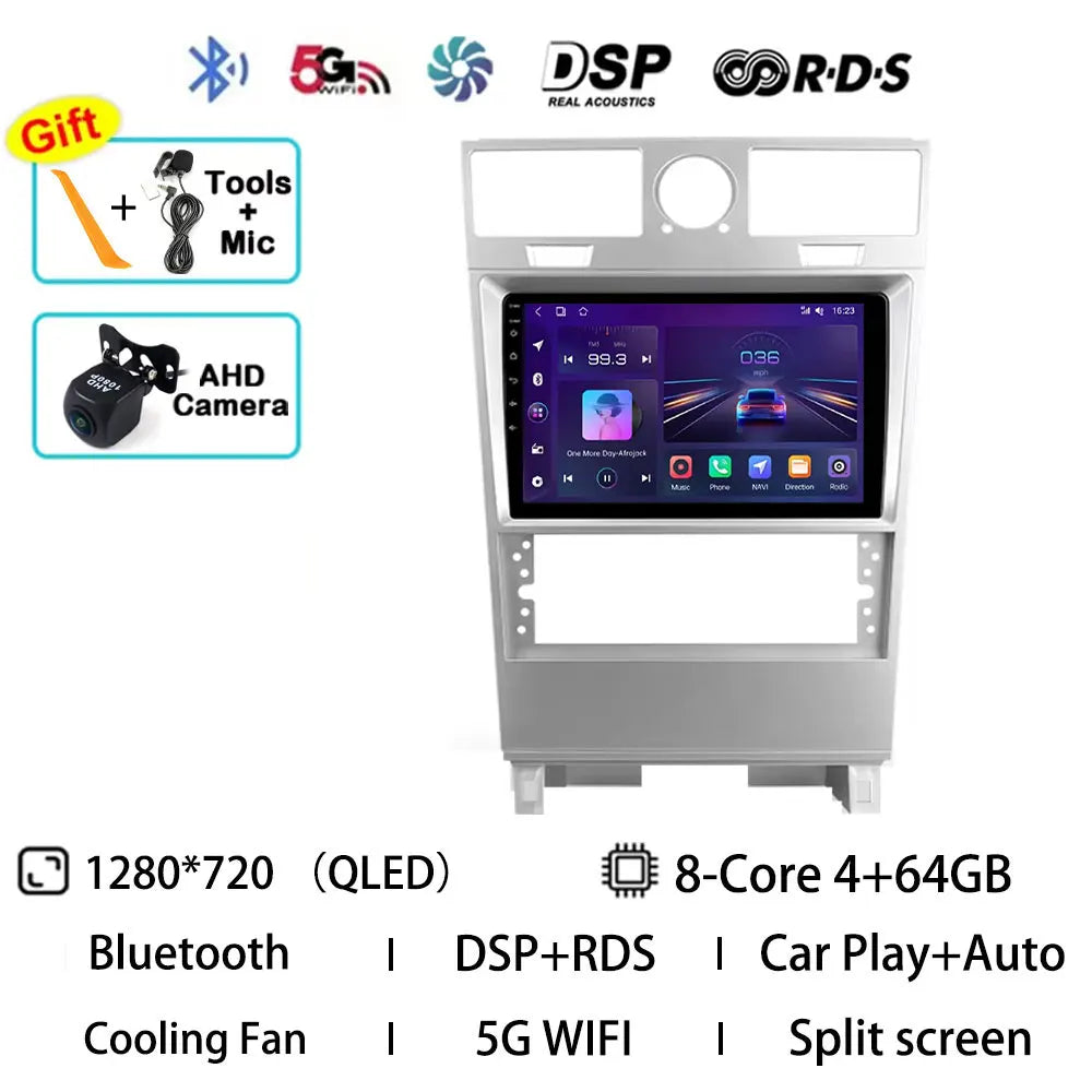 Android 15 Car Radio For Lincoln Navigator 2002 - 2006 GPS Wireless Carplay Auto Multimedia Player Navi Head Unit Stereo QLED BT