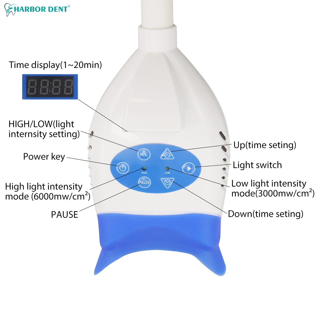 Dental Teeth Whitening Lamp Accelerator Portable LED Cold Light Teeth Bleaching Machine Desk Teeth Whitening Light Lamp