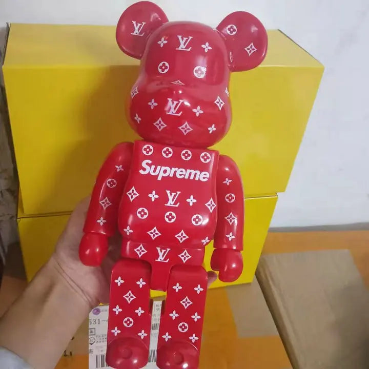 Bearbrick400 cartoon bear tide doll hand-made movable model home decoration Christmas gift birthday gift collection