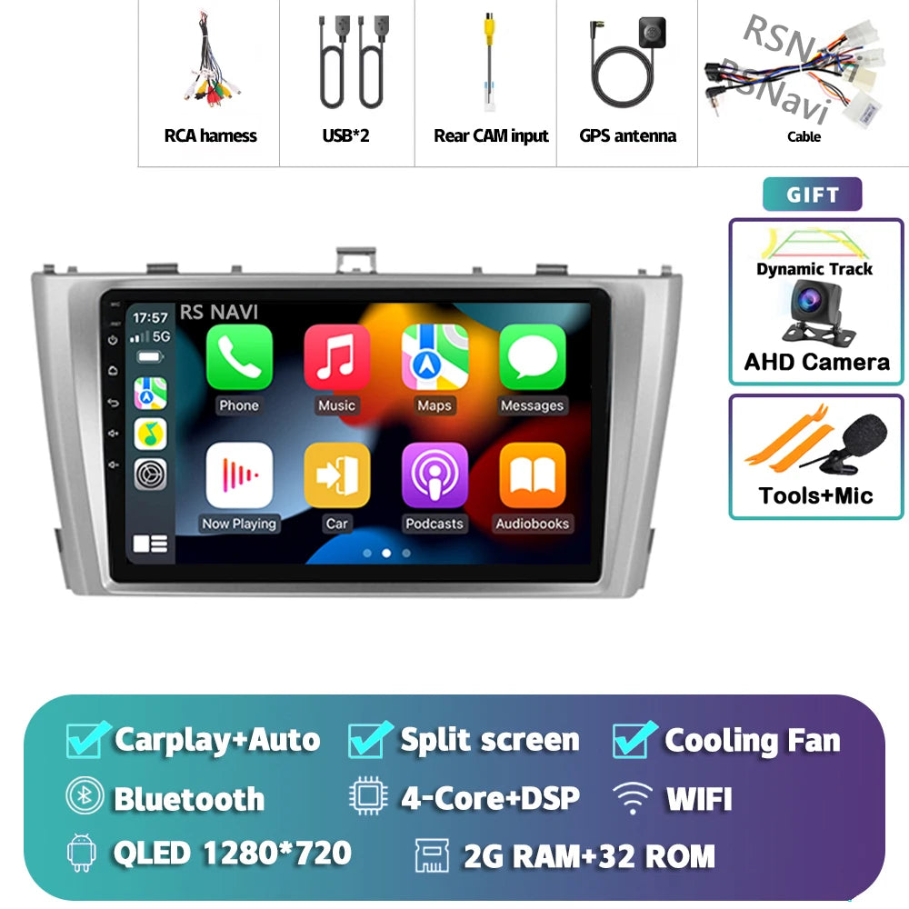 Android 14 Car Radio For Toyota Avensis T27 2009 - 2015 Navigation GPS Multimedia Player Stereo wifi+4G Carplay auto video 2din