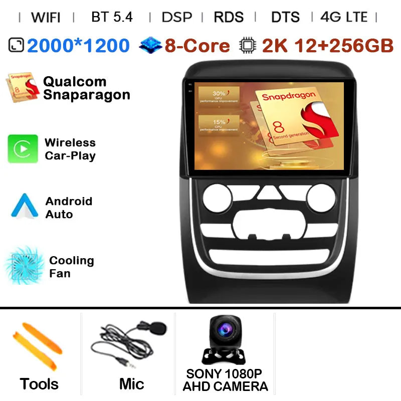 Car Radio Multimedia Video Player For Dodge Durango 3 WD 2013 - 2020 Navigation GPS Android 14 No 2din 2 din dvd 4G Carplay