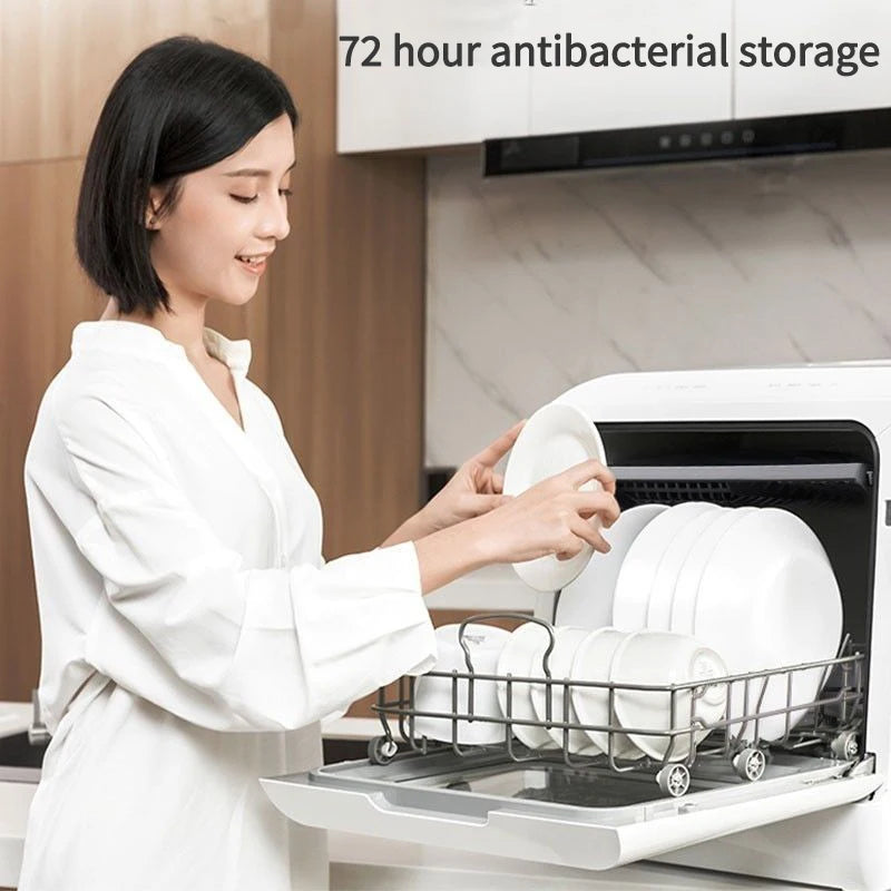 Automatic Intelligent Table Dishwasher Vegetable And Fruits Integrated 220V 50Hz Portable Dishwash