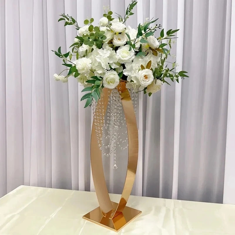 4/5/10 PCS 30-Inch Metal Flower Rack Stands for Wedding Centerpieces Event Party Decor Road Lead Flower Arrangement Supports