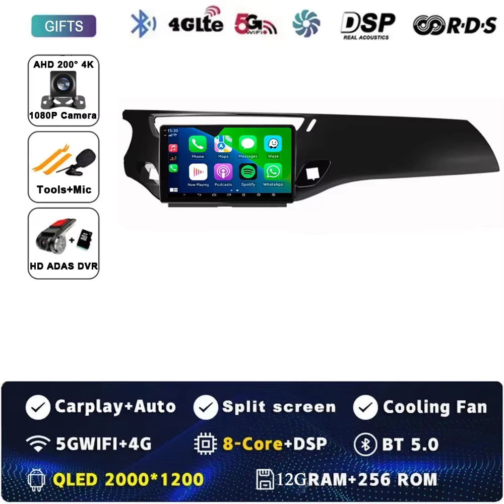 Car Radio Carplay Android 15 For Citroen C3 DS3 2010 - 2016 Navigation GPS Android Auto Multimedia Player Stereo 4G Wifi No 2din