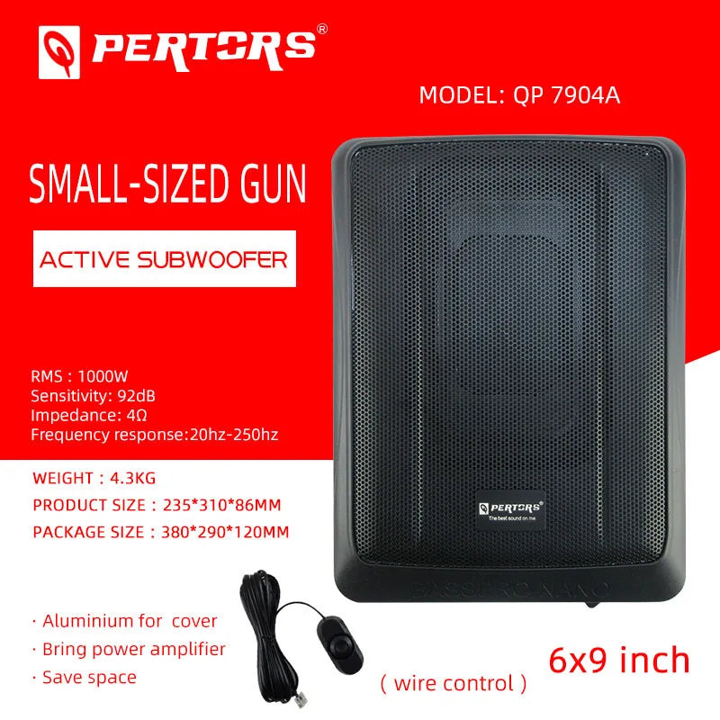 New ultra-thin car subwoofer QP-7904A-6X9inch high-power 1000W car stereo modified stereo speakers