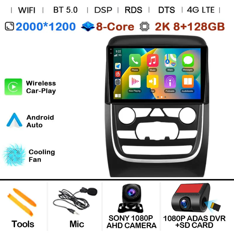 Car Radio Multimedia Video Player For Dodge Durango 3 WD 2013 - 2020 Navigation GPS Android 14 No 2din 2 din dvd 4G Carplay