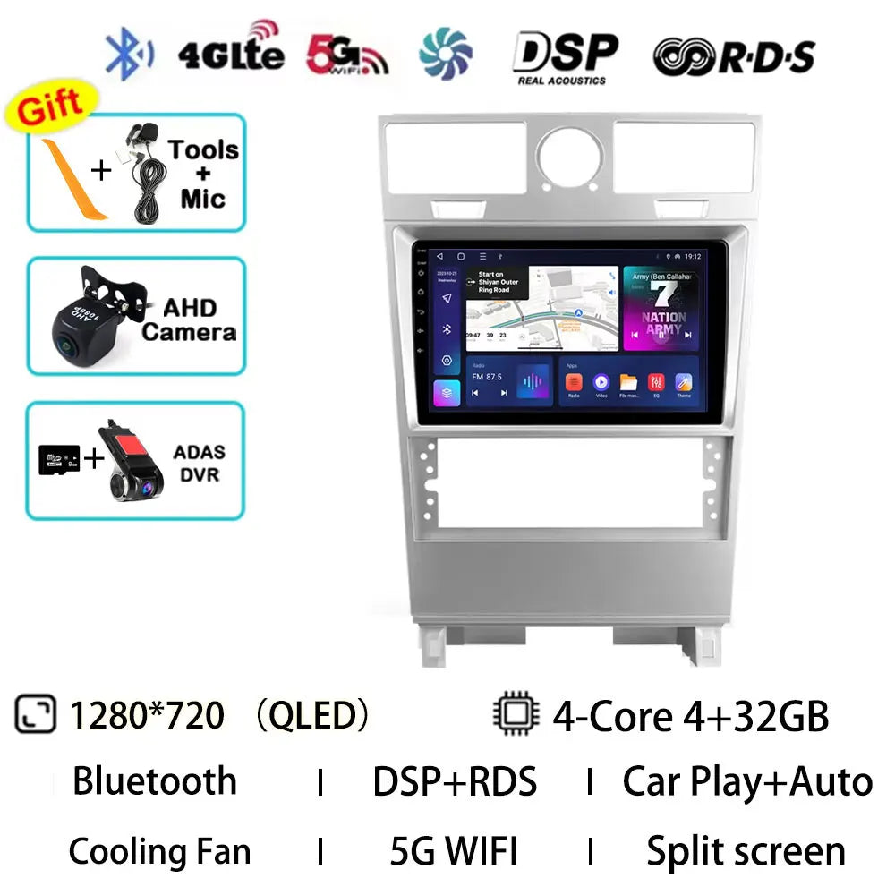 Android 15 Car Radio For Lincoln Navigator 2002 - 2006 GPS Wireless Carplay Auto Multimedia Player Navi Head Unit Stereo QLED BT