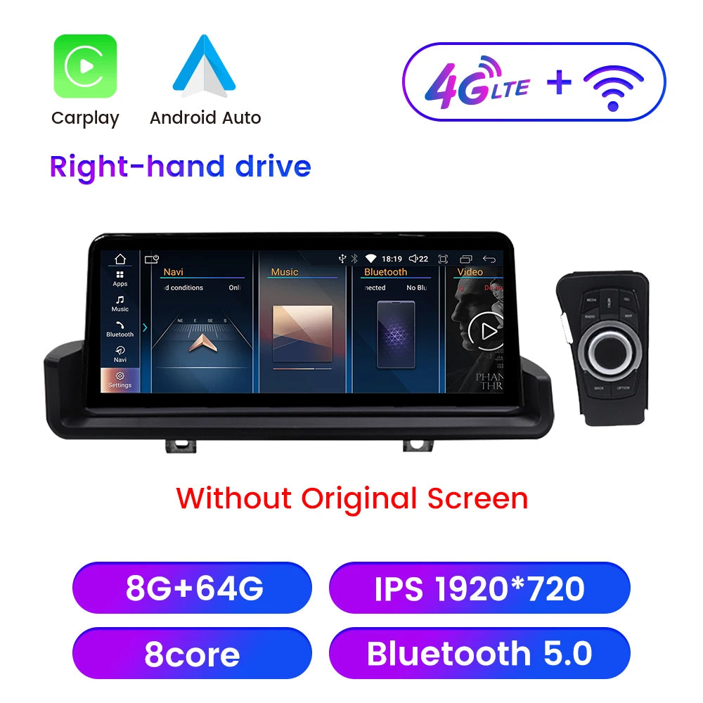 10.25" Android Car Radio For BMW 3 Series E90 2006-2011 No Original Screen GPS Navigation Multimedia Player Carplay Android Auto