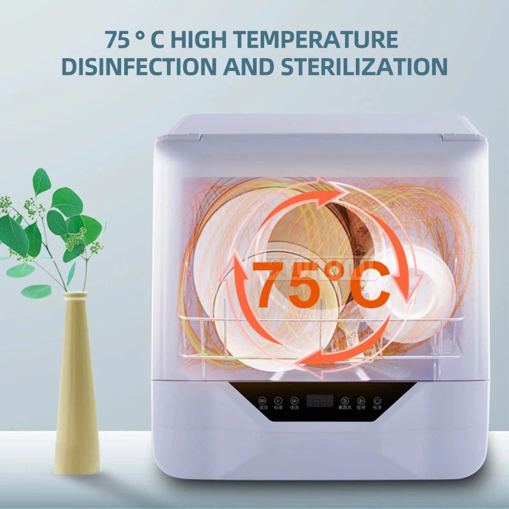 Countertop Electric Dish Washers Kitchen Dish Bowl Washing Machine Máquina Lavar Louça Portátil Sm