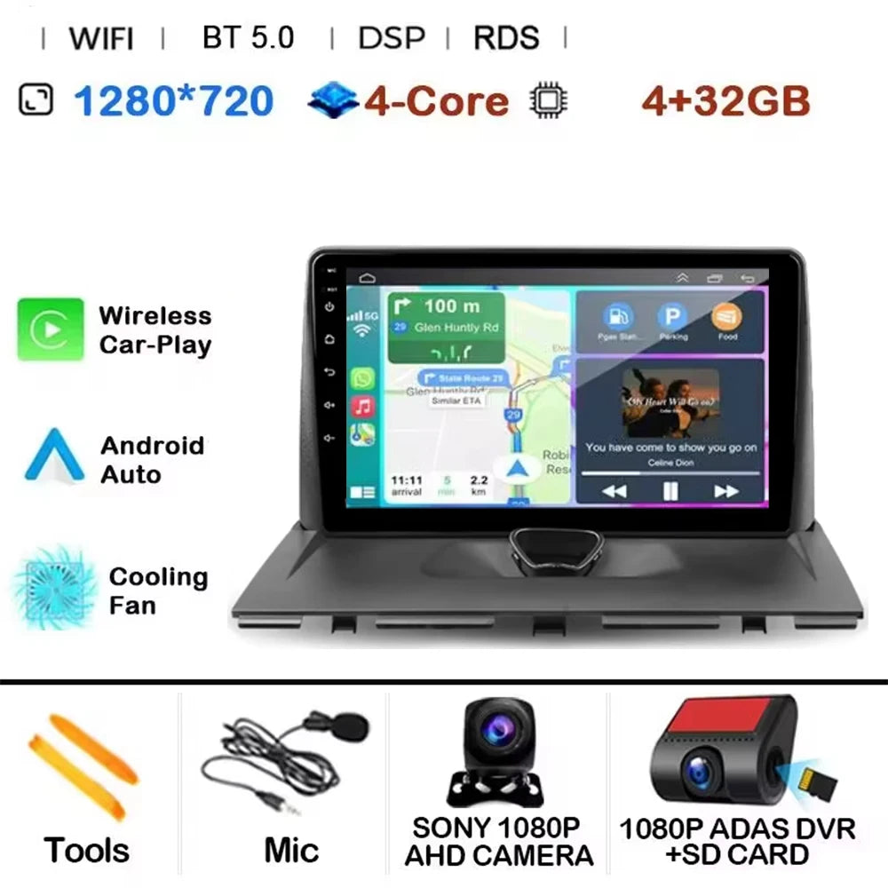 Android 14 CAR Radio For Peugeot Expert 2 G9 2007 - 2017 GPS Navigation Screen Touch Stereo Head Unit Cam Multimedia Player