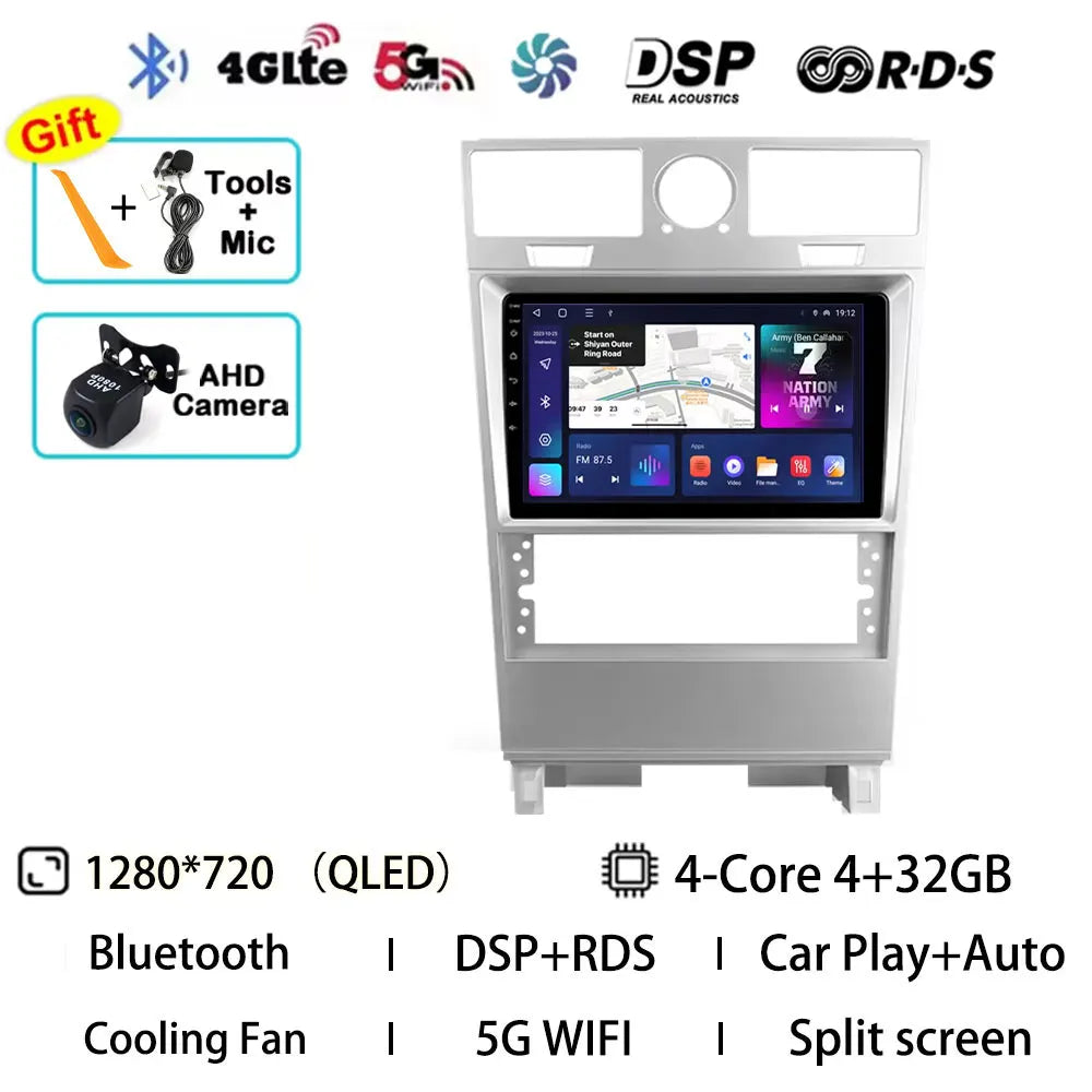 Android 15 Car Radio For Lincoln Navigator 2002 - 2006 GPS Wireless Carplay Auto Multimedia Player Navi Head Unit Stereo QLED BT
