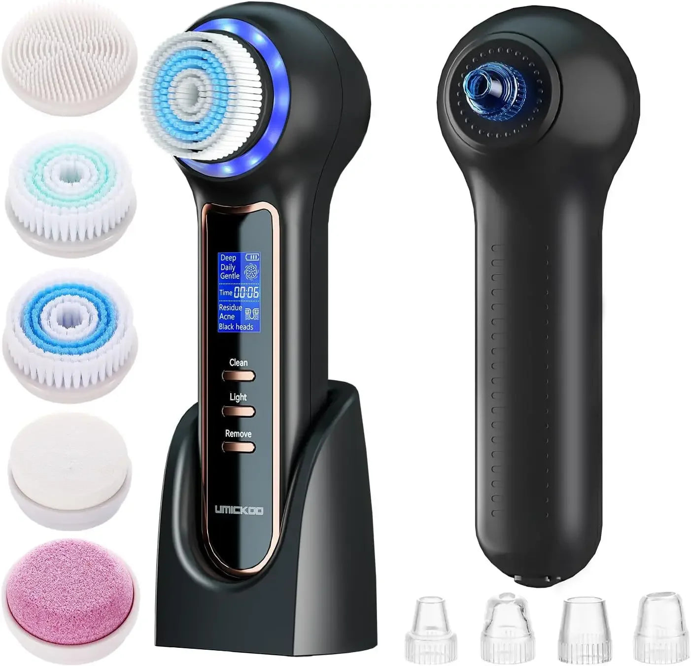 Electric Blackhead Remover Vacuum Suction Facial Cleansing Brush Rechargeable Face Brush Facial Pore Cleanser Skin Care Machine