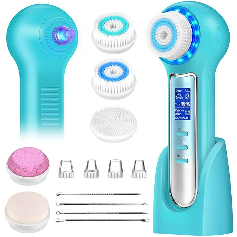 Electric Blackhead Remover Vacuum Suction Facial Cleansing Brush Rechargeable Face Brush Facial Pore Cleanser Skin Care Machine