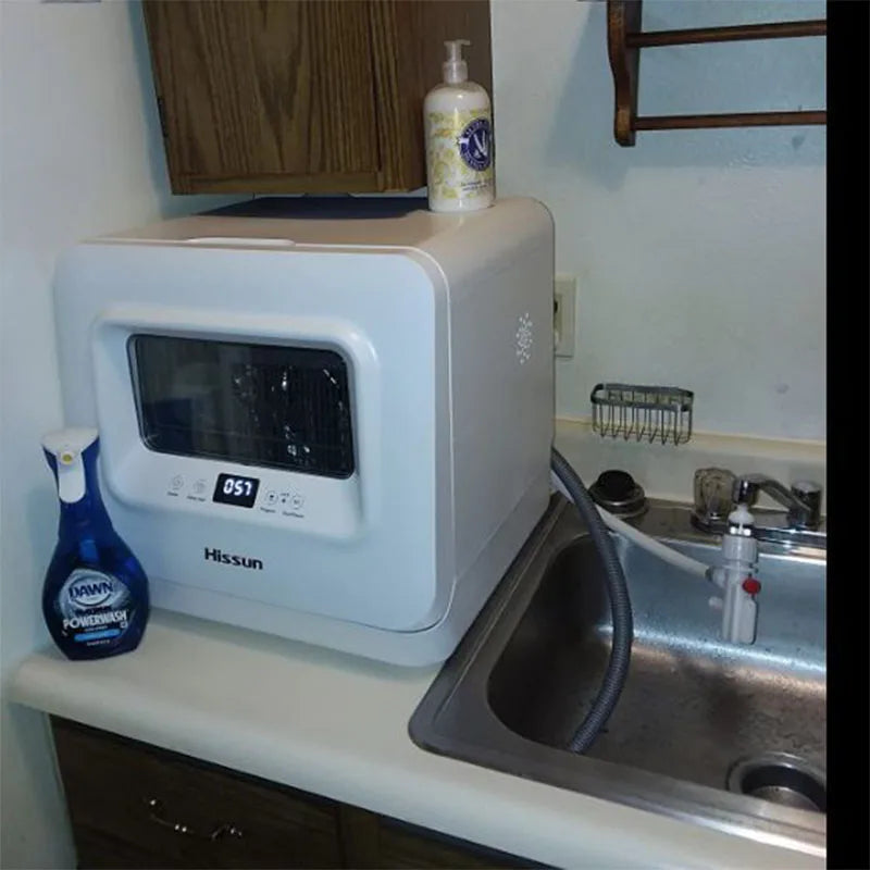 110V Cross border Export Desktop Household Non Installation Fully Automatic Dishwasher Intelligent