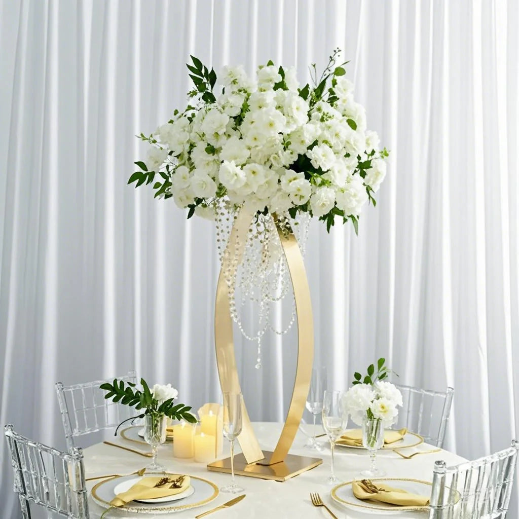 4/5/10 PCS 30-Inch Metal Flower Rack Stands for Wedding Centerpieces Event Party Decor Road Lead Flower Arrangement Supports