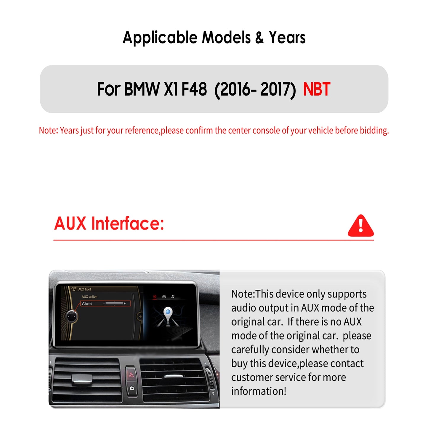 BMW Android Auto Apple Carplay Bluetooth Wifi 4+32GB RDS DPS 10.33" Car Stereo Radio Head Unit GPS Navigation Player For BMW X1 F48 2016-2017 NBT