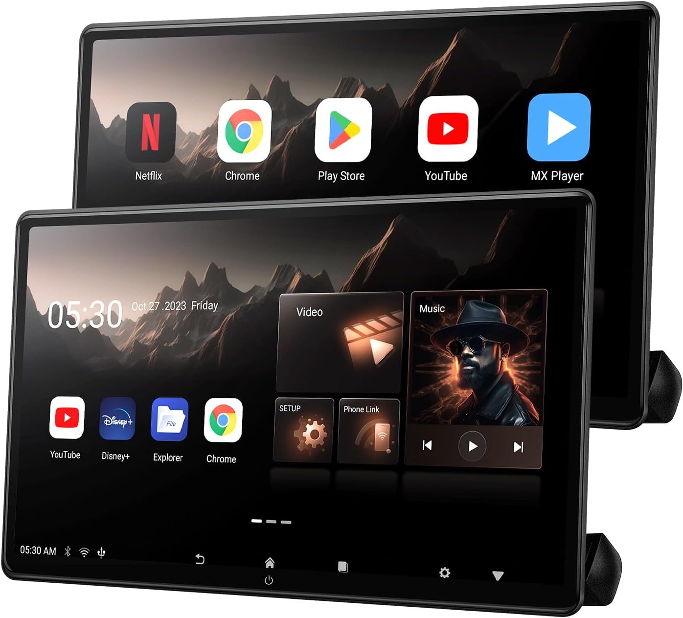 Android headrest monitor