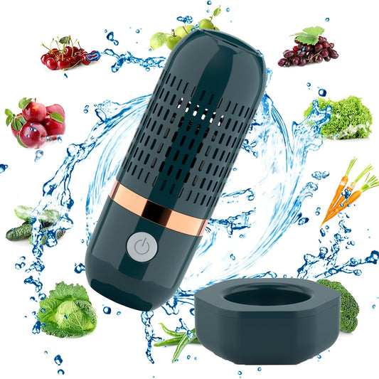Ultrasonic Fruit and Vegetable Purifier, USB Rechargeable 3000mAh Lithium Battery, ABS Material, ≤
