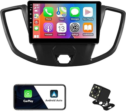 2+32G 9 inches Android 12 Double Din Car Stereo for Ford Transit 2013-2019 IPS Touchscreen Car Radio