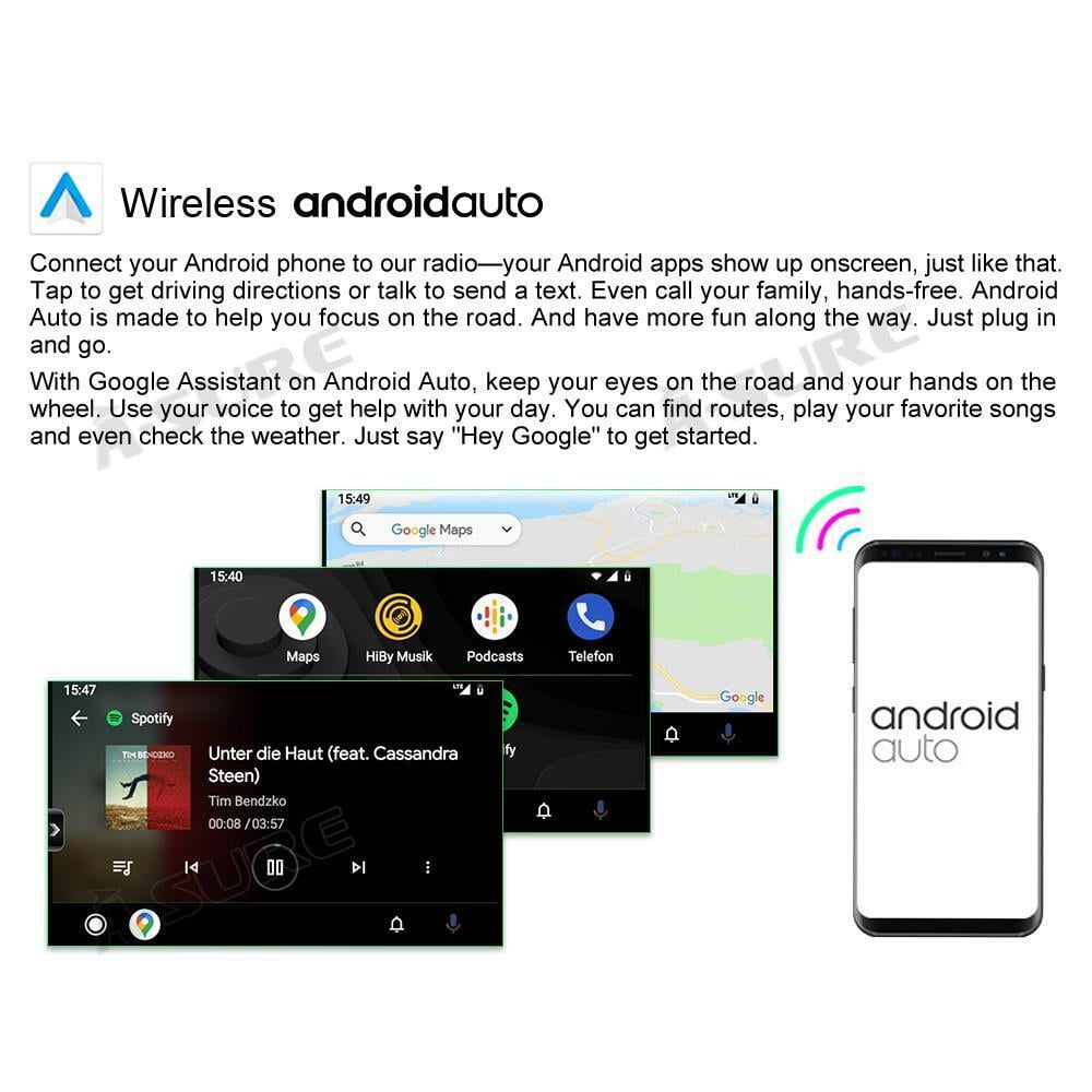 Wireless Carplay Android 10 Car Stereo GPS Radio 2+32GB for Ford Edge 2016-2020