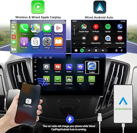 2+32G 9 inches Android 12 Car Stereo for Ford Transit 2013-2019 IPS Touchscreen Car Radio