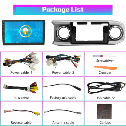 Toyota Android Head Unit   AWESAFE Android Car Stereo for Toyota Tacoma 2016-2021, 12-inch Touch Screen Head Unit with Wired Android Auto, Bluetooth, GPS Navigation