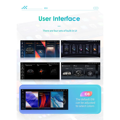 BMW     Android Auto Apple Carplay Bluetooth Wifi 4+32GB RDS DPS 10.33" Car Stereo Radio Head Unit GPS Navigation Player For BMW X1 F48 2016-2017 NBT