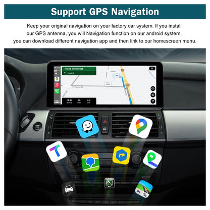 BMW     Road Top Android 13 10.25 Inch Car Touchscreen Wireless CarPlay Android Auto for BMW X5 X6 Series E70/E71 2009-2013 Year with CIC System, Car Stereo Multimedia Radio Receiver
